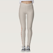 Tan con rayas Leggings