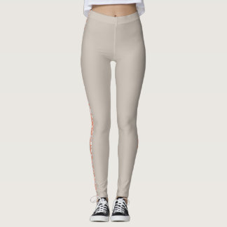 Tan con rayas Leggings