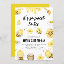 Tan dulce de ser invitación de cumpleaños Cualquie