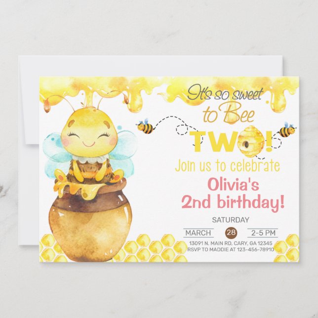Tan dulce de ser la invitación de dos chicas de se (Anverso)