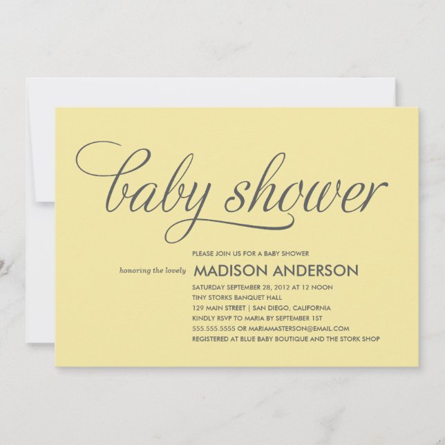 TAN DULCE| INVITACIÓN DE BABY SHOWER (Anverso)