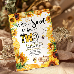 Tan dulce ser dos floral invitación de segundo cum