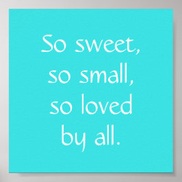 Tan dulce, tan pequeña impresión de guardería infa