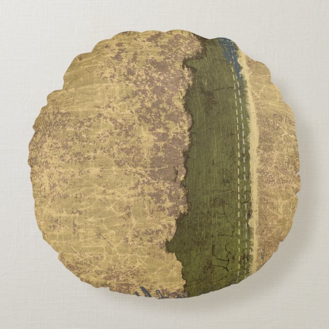 Tan empantanado y el Cojín decorativo de la Ronda  (Anverso)