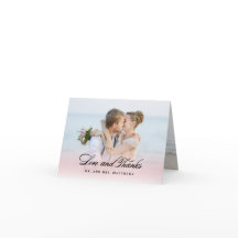 Tan enamorada | Foto de agradecimiento de boda