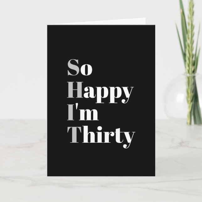 Tan feliz que soy la tarjeta de cumpleaños número  (Anverso)