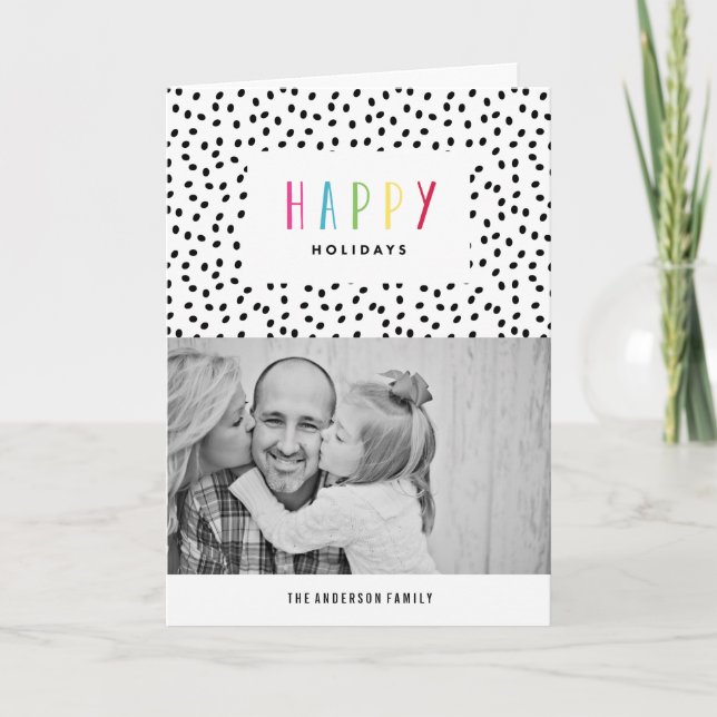 Tan feliz | Tarjeta de felicitación fotográfica de (Anverso)