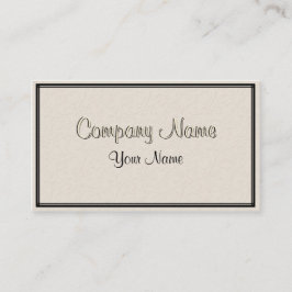 Tan floral Grabado en relieve con tarjeta de visit