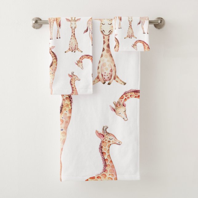 Tan Giraffes Whimsical Unisex Niños de Baby Shower (In situ)
