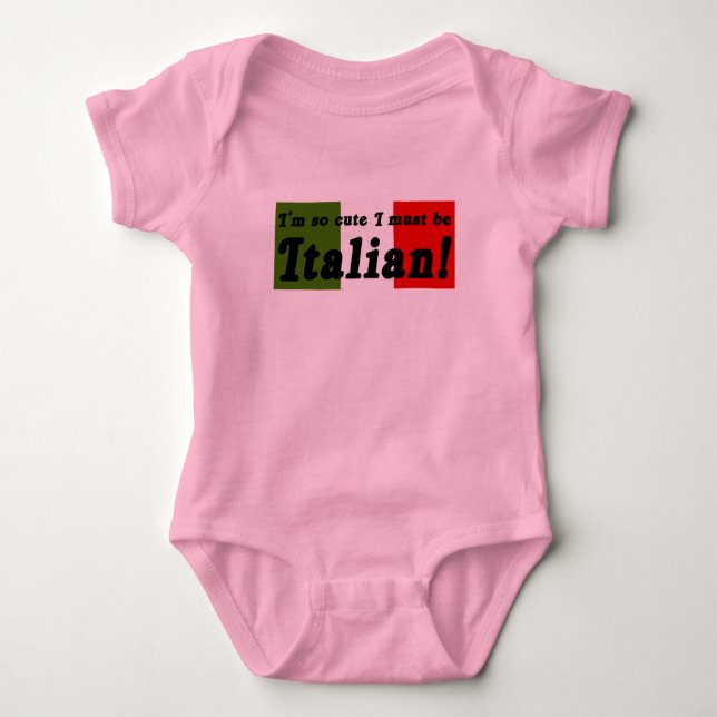 Tan lindo debo ser camisa infantil italiana (Anverso)