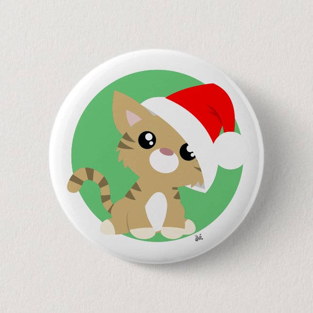 Tan Navidades botón Kitty (Anverso)