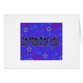 ¡Tan orgulloso de usted!