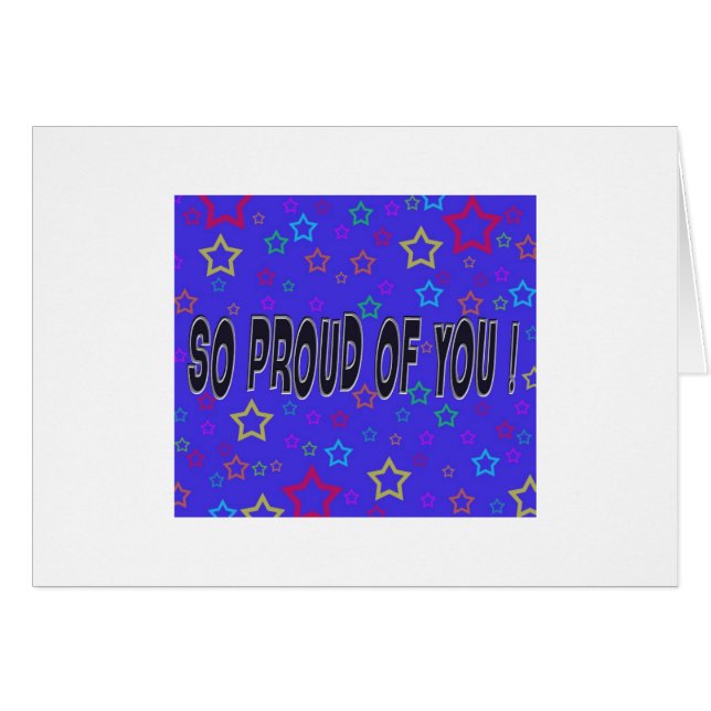 ¡Tan orgulloso de usted! (Anverso (Horizontal))