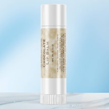 Tan papel pergamino estilo labio etiqueta de tubo 