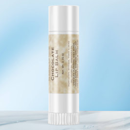 Tan papel pergamino estilo labio etiqueta de tubo