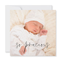 Tan preciado anuncio de nacimiento de Chica o foto