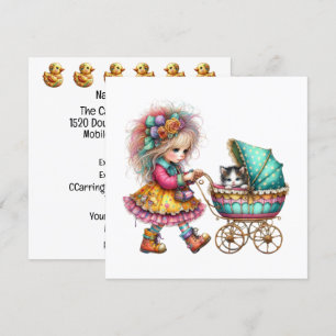 Tan preciosa invitación a un tema de Baby Buggy
