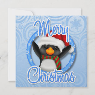 ¡Tan Precioso! Tarjeta Penguin para navidades... S