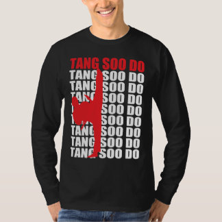 Tang Soo hace la camiseta larga de la manga