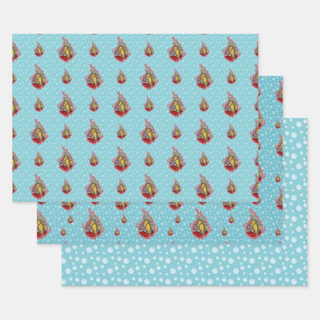 Tanga el juego de papel de envolvimiento de caball (Set)