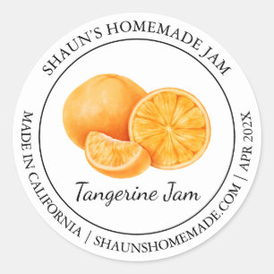 Tangerine Jam Etiqueta moderna