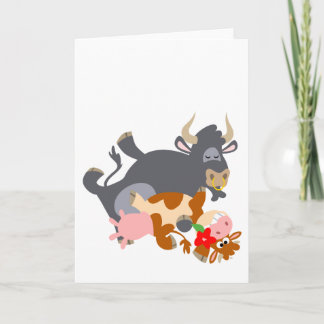 ¡Tango!! (toro y vaca del dibujo animado) tarjeta