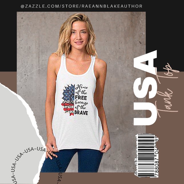 Tank Patriótico Top T-Shirt (Subido por el creador)