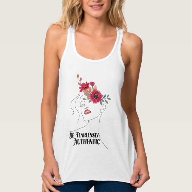 Tank Racerback Flowy Bella+Canvas Femeninas Top (Anverso)