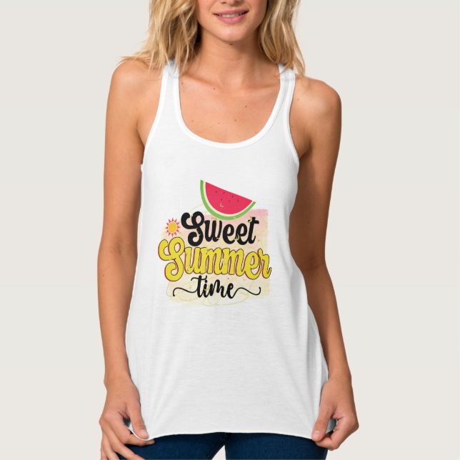 Tank Racerback Flowy Bella+Canvas Femeninas Top (Anverso)