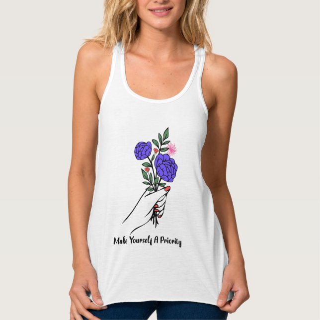 Tank Racerback Flowy Bella+Canvas Femeninas Top (Anverso)