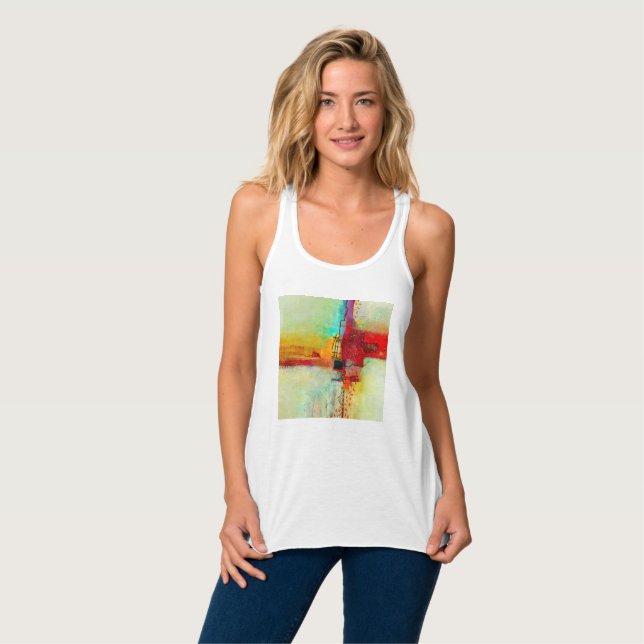 Tank Racerback Flowy Bella+Canvas Femeninas Top (Anverso completo)