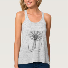 Tank Racerback Tank Top de la Torre de Salto de Pa