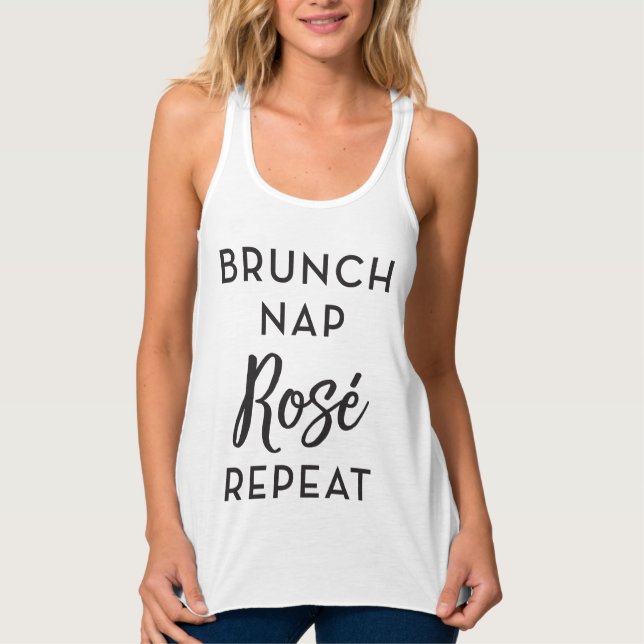 Tank Repetido Brunch Nap Rosé Top (Anverso)