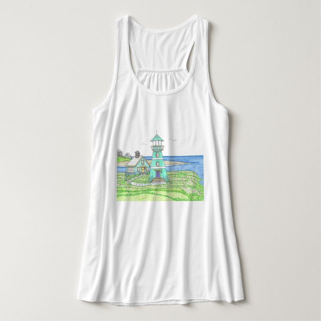 Tank Top del faro (Diseño del anverso)