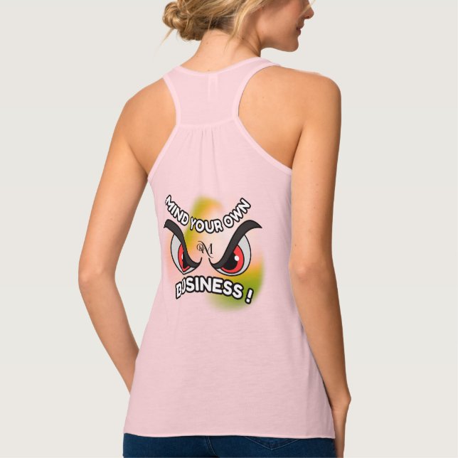 Tank Top : Mind Your Own (rosa) (Reverso)