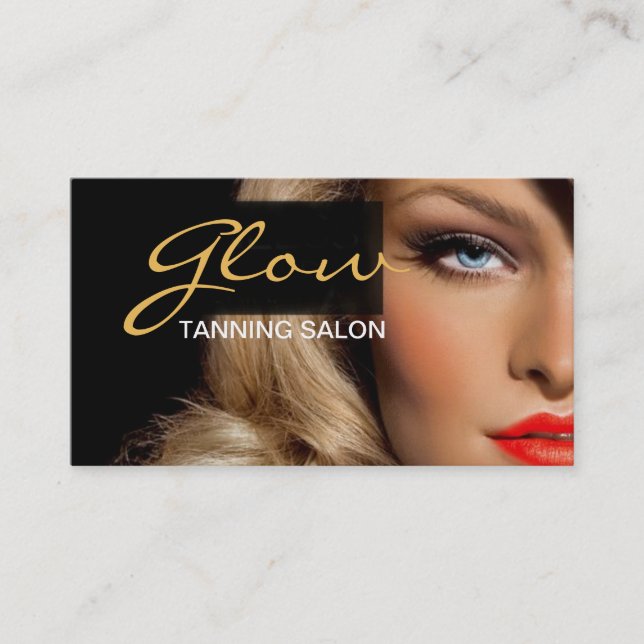 Tanning Salon Spa - Tarjeta de visita (Anverso)