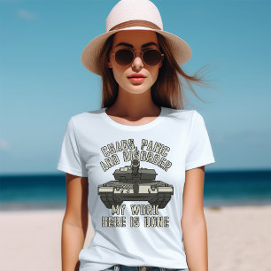 Tanque de misión caos, pánico y camiseta de desord