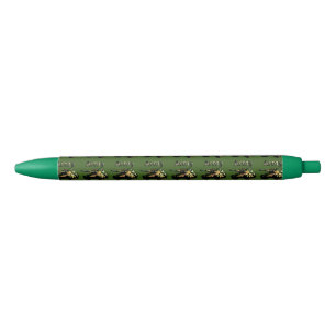 Tanque verde del ejército, pluma de tinta azul