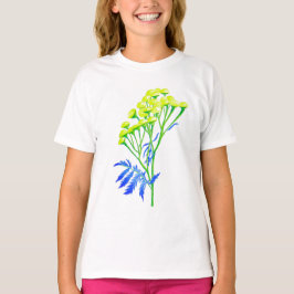 Tansy en una camiseta