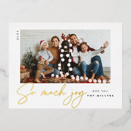 Tanta tarjeta de alegría - Relieve metalizado