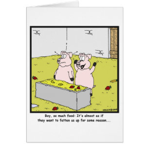 Tanto comida: Dibujo animado del cerdo