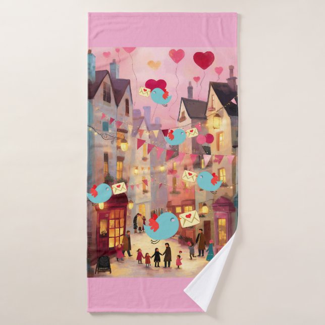 TANTOS SAN VALENTINES PARA ENTREGA (Toalla de baño)