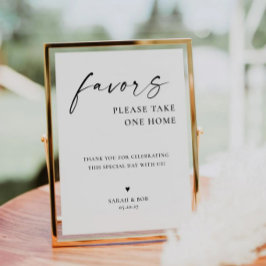 TANYA | Señal de regalos de boda con sus nombres y