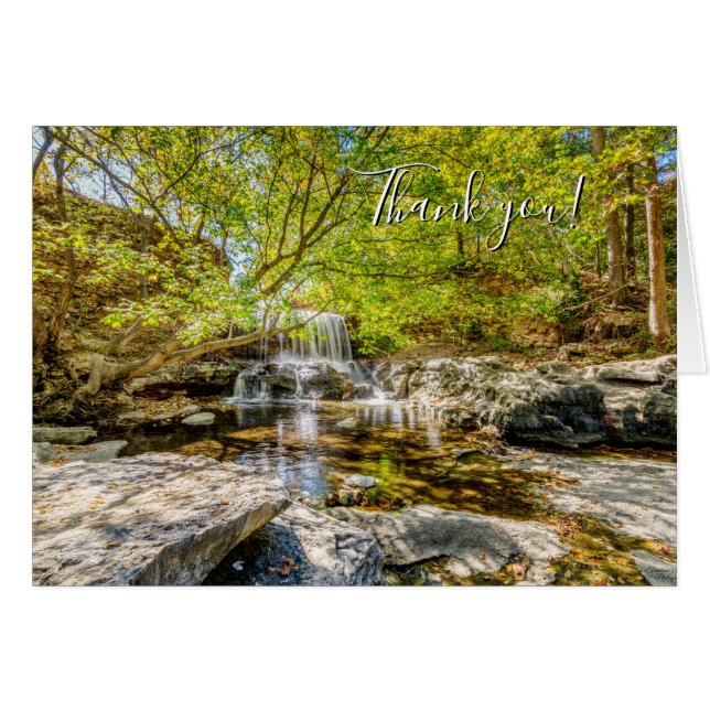 Tanyard Creek Waterfall in Fall (Anverso (Horizontal))