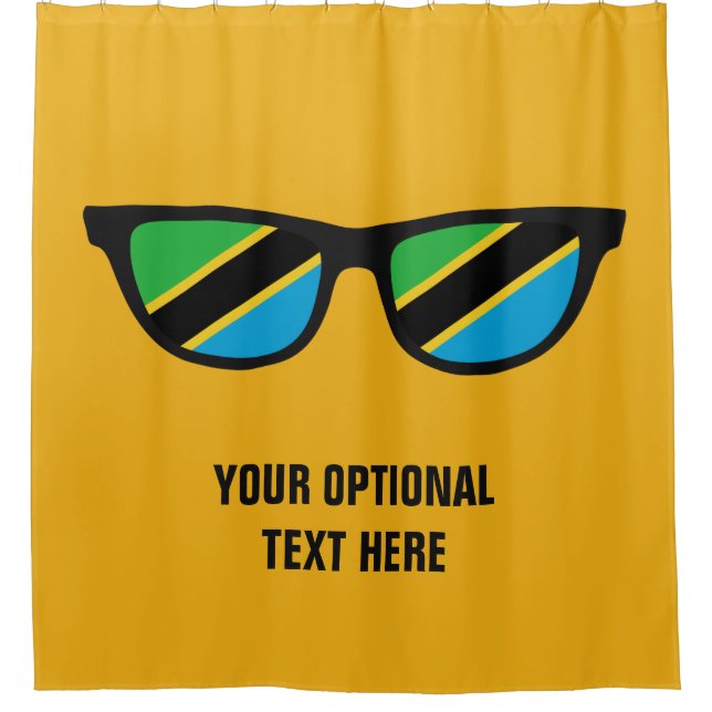 Tanzania Shades cortina de ducha personalizado (Anverso)