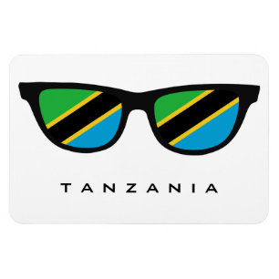 Tanzania Shades personalizado texto e imán de colo