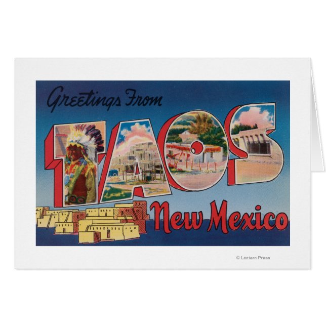 Taos, Nuevo MéxicoGrandes Escenas de letrasTaos, N (Anverso (Horizontal))