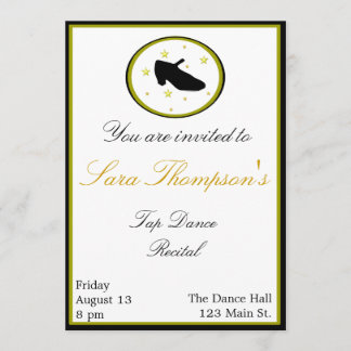 Tap Dance Invitación considerando