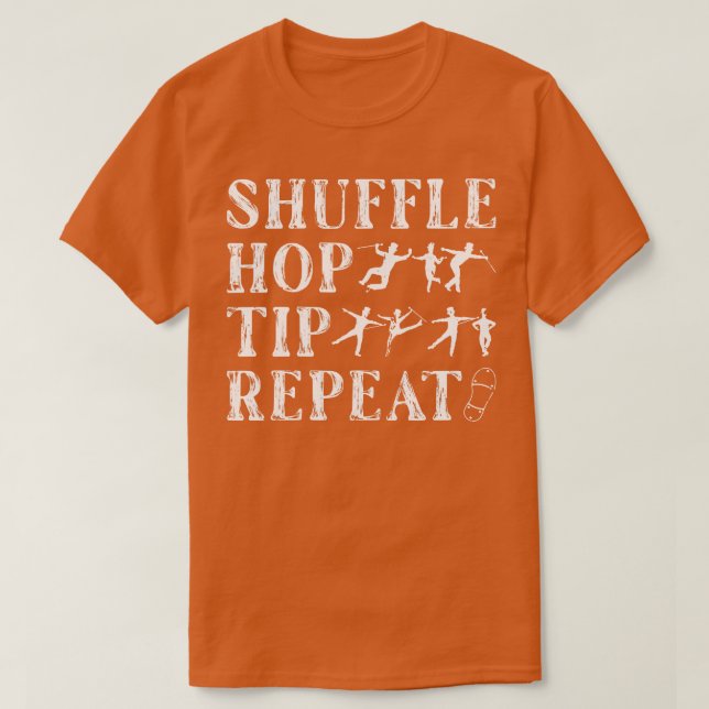 Tap Dance Shuffle Top Punta Tap Dancer (Diseño del anverso)