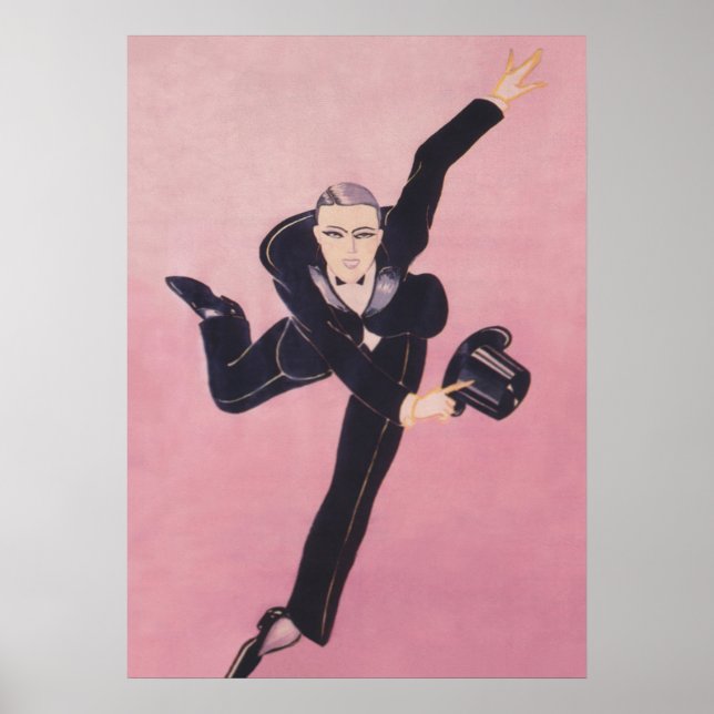 Tap Dancer Art Decó Arte Vintage (Frente)